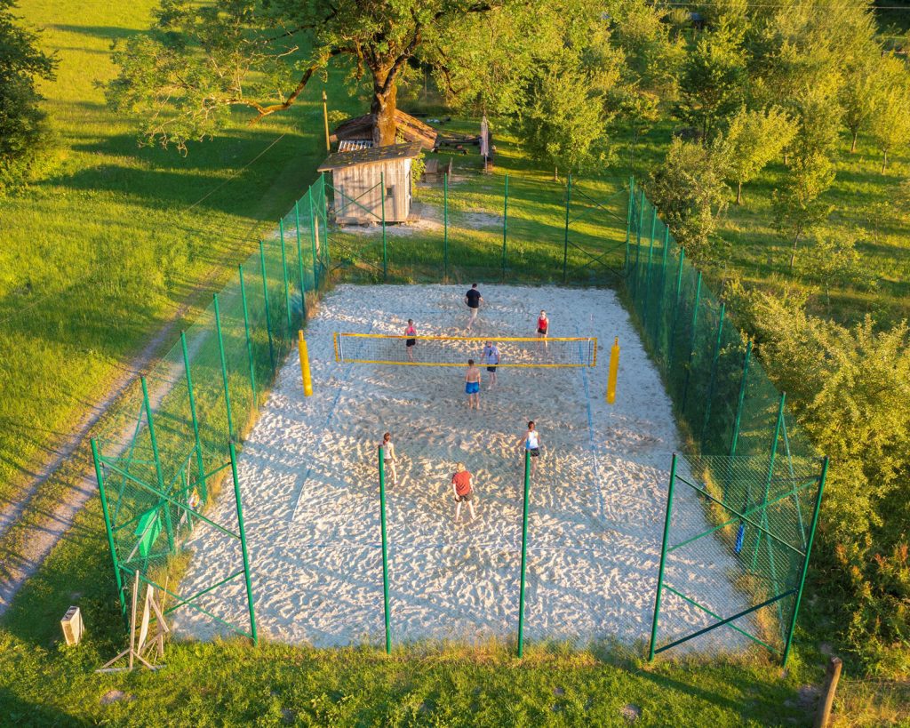 Volleyballplatz von oben